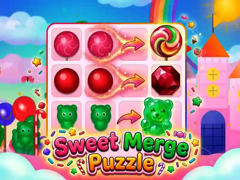 Гульня Sweet Merge Puzzle онлайн