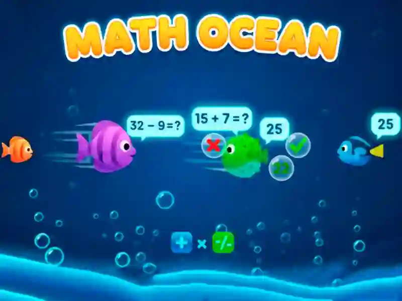 Гульня Math Ocean онлайн