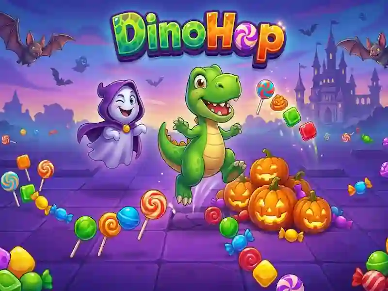 Гульня DinoHop онлайн