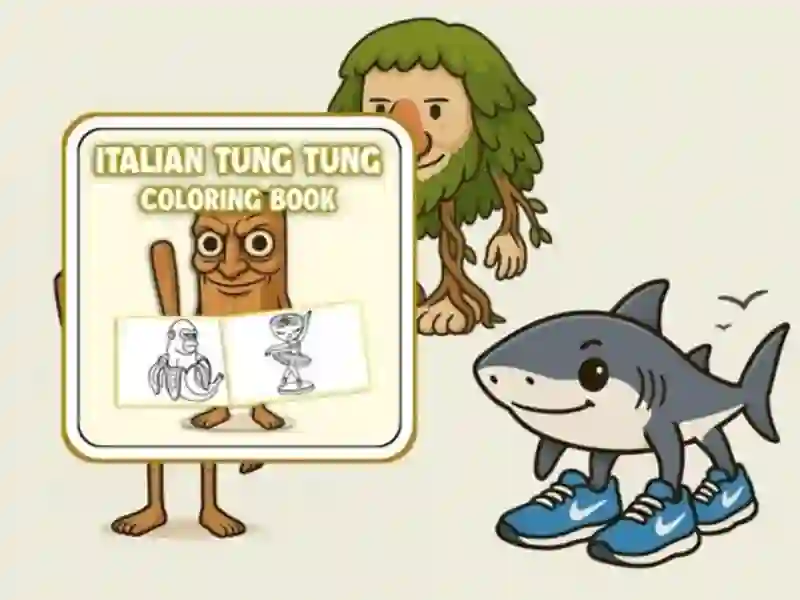 Гульня Тун Тунг Сахур: размалёўка онлайн