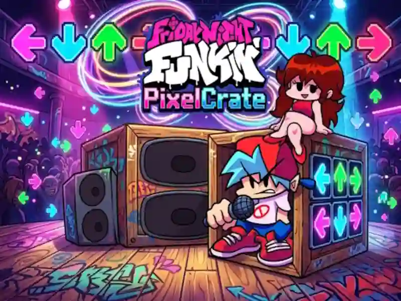 Гульня Friday Night Funkin PixelCrate онлайн