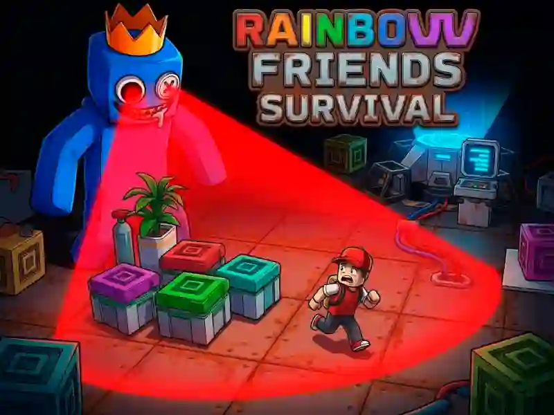 Гульня Rainbow Friends Survival онлайн