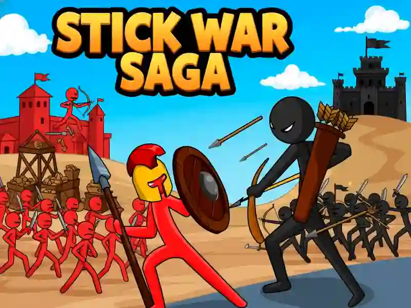 Гульня Stickman War: Saga онлайн