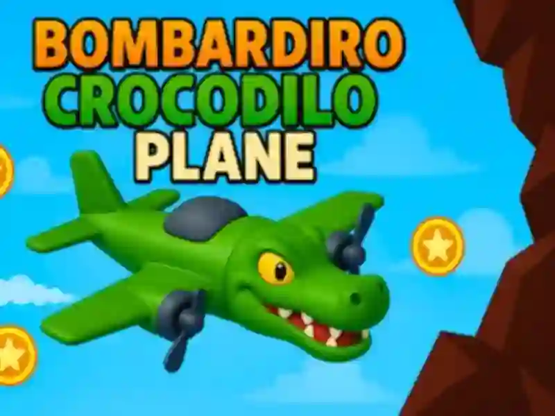 Гульня Bombardiro Crocodile: самалёт онлайн