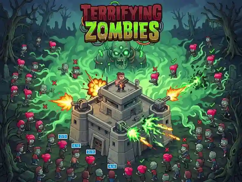 Гульня Terrifying Zombies онлайн
