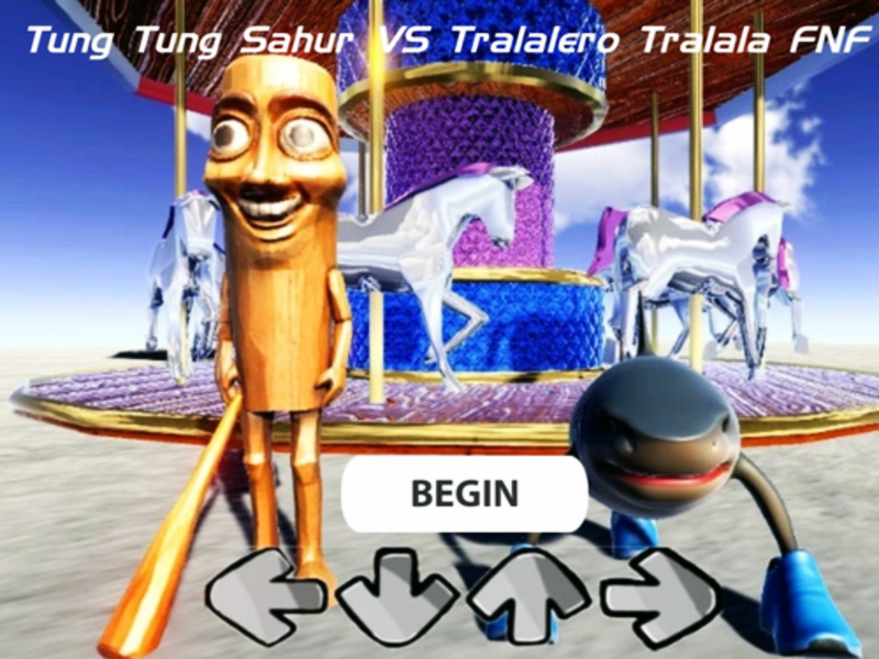 Гульня Тунг Тунг Сахур супраць Tralalerroe Tralala: Freee Knight Fankin онлайн