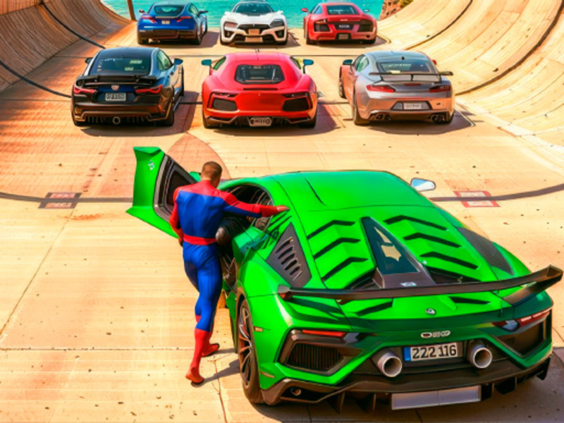 Гульня Mega Framp Ramp онлайн