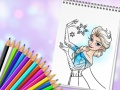 Гульня Цудоўная кніга для размалёвак прынцэс онлайн