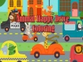 Гульня Шчаслівая кіроўка жывёл малаванне онлайн