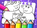 Гульня Кніга для раскрашвання Пепы Піг онлайн