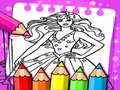 Гульня Кніга для расфарбоўкі Барбі онлайн