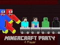 Гульня MinerCraft Вечарынка на 4 Гульца онлайн