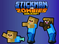 Гульня Стікман супраць Зомбі WorldCraft онлайн