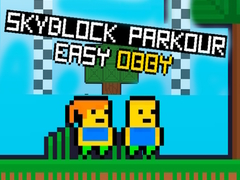 Гульня Skyblock Паркуры Лёгкі Оббі онлайн