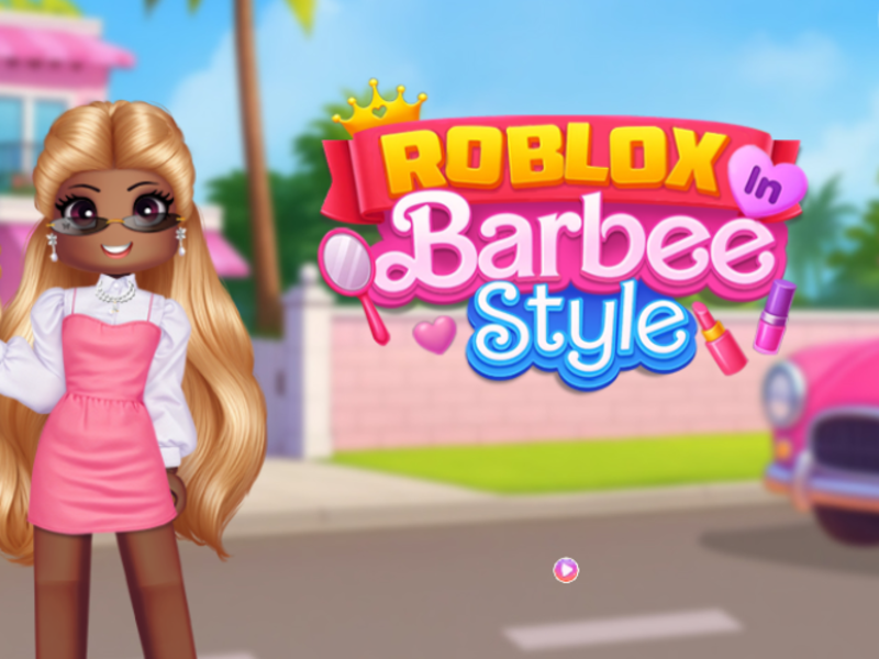 Гульня Roblox у стылі Барбі онлайн