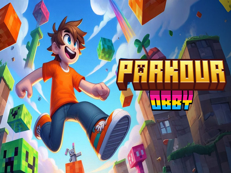 Гульня Parkur Obbi онлайн