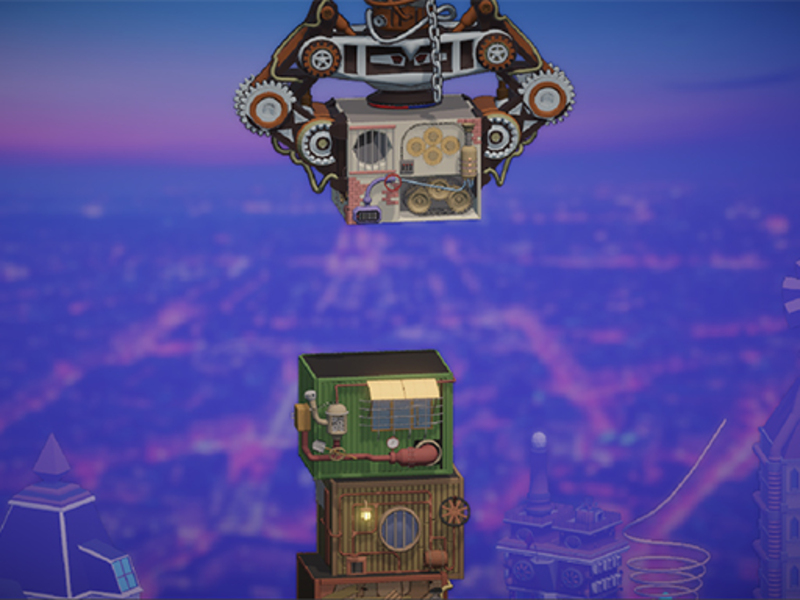 Гульня Будаўнік вежаў у стылі Steampunk онлайн